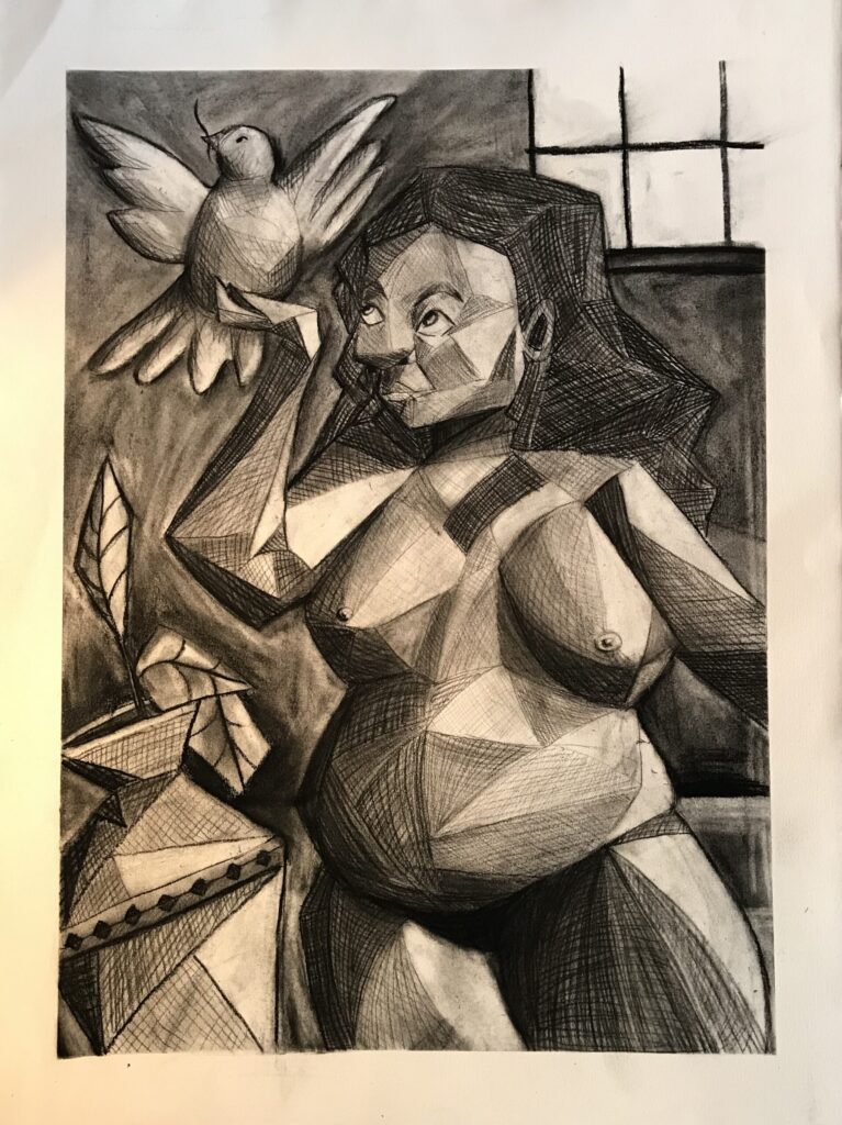 Picasso Style - Charcoal